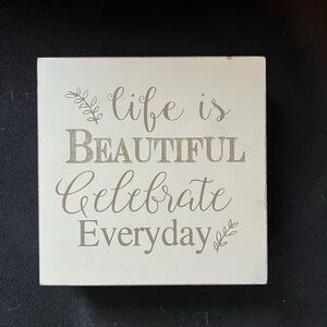 Decorative Wall Art with Inspirational Quote